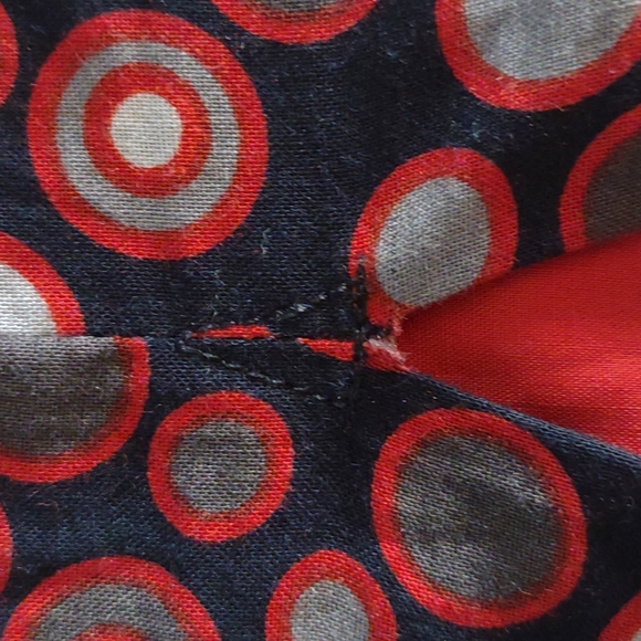 Marc Jacobs lined navy and red circle skirt size 2 - Picture 8 of 11